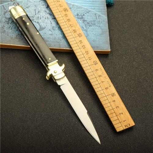 High quality Mafia akc9 inch folding knife D2 steel sharp high hardness outdoor camping hunting knife self defense tactics EDC