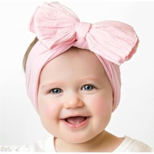 3pcs/set Baby Hair Band Set For Girls Bow Elastic Headbands Twisted Cable Design Turban Kids Headware Baby Hair Accessories