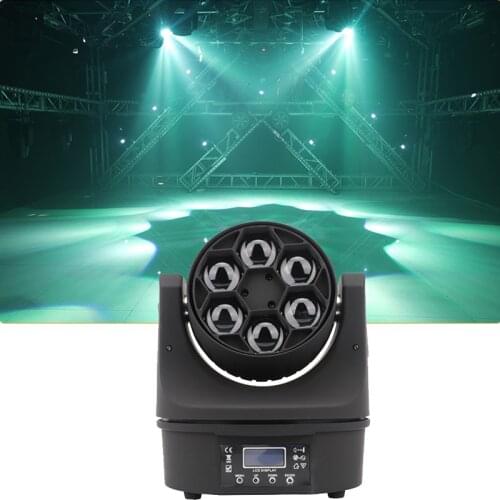 6Pcs Bee Eye Moving Head Light Unlimited Rotate Good Use For Party KTV Bar 6 Bee Led Spot Lite KTV show home entertainment dance