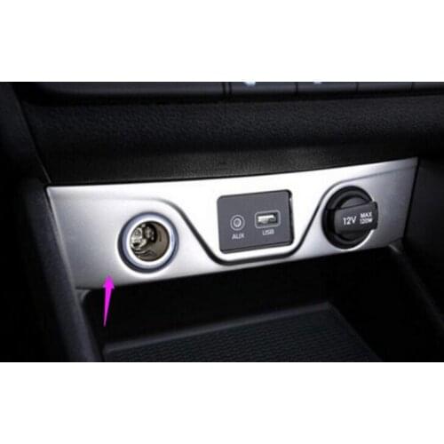 ACCESSORIES FIT FOR 2015 2016 2017 for HYUNDAI TUCSON TL CHROME CIGARETTE LIGHTER TRIM COVER BEZEL GARNISH PANEL DRINK HOLDER
