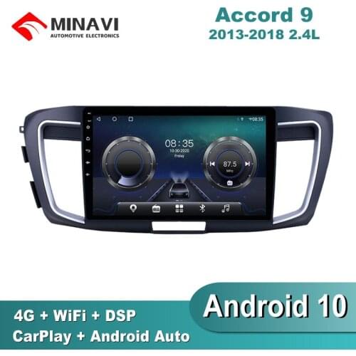10'' Android 9 For Honda Accord 9TH 2.4L 2013/2014/2015+ Car Radio Multimedia GPS Navigation Navi Player Auto Stereo WIFI 2 din