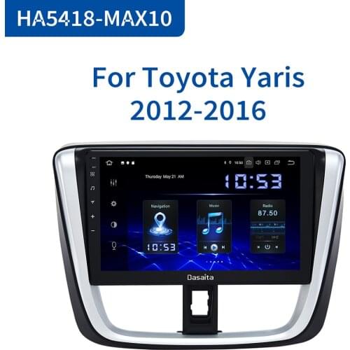Dasaita Car Radio 1 Din Android 10.0 Multimedia Player Car Radio Player Stereo for Toyota Vios Yaris Stereo 2017 Carplay GPS