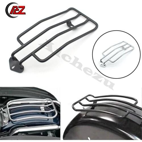 Motorcycle Accessories Rear Solo Seat Luggage Rack Carrier Black / Chrome for Honda Shadow Aero 750 2004