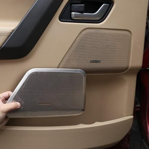 For Land Rover Freelander 2 07-12 Stainless Steel Car Door Horn Mesh Cover Protection Decorative Cover Car Accessories