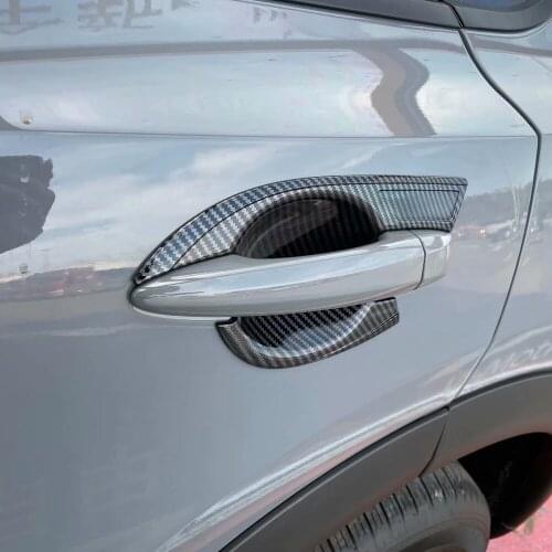 For Nissan Rogue X-Trail T33 2022 2022 ABS Carbon Fiber Side Door Handle Bowl Cover Trim Car Accessories Decoration Car Styling