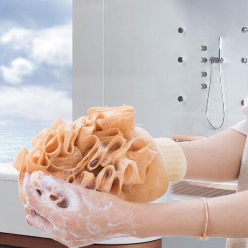 Double Side Body Cleaning Brush Gloves Bath Flower Ball Exfoliating Gloves Shower Bubble Maker Rubbing Skin Bathroom Accessories