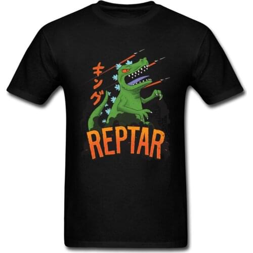 King of the Dinosaurs REPTAR Game Print Tee Shirt Kaiju Monster 100% Cotton Fabric Mens Tshirts Funny T Shirt Funky Streetwear