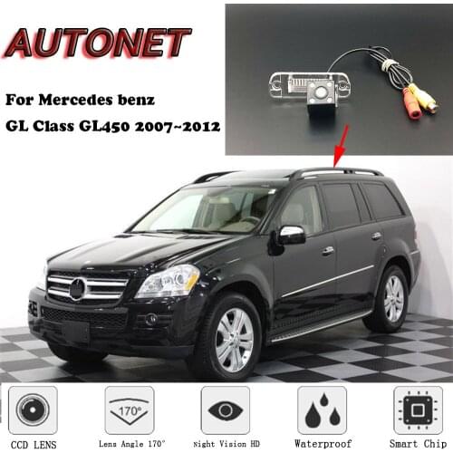 AUTONET Backup Rear View camera For Mercedes benz GL Class GL450 2007 2008 2009 2010 2011 2012 Night Vision license plate camera