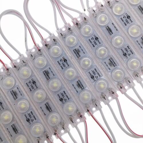 1000pcs LED injection led module 3 leds SMD2835 12V with lens Waterproof IP68 1.5W LED sign shop banner Channel Window Letters