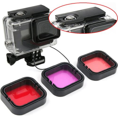 Dive Filters Kit Lens Filter Waterproof Housing Bag for GoPro HERO 5 6 7 Black