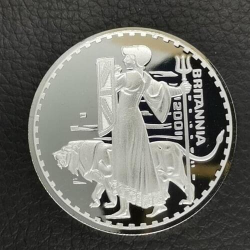 2001 Goddess of Brittany Metal Coin Plated Commemorative Coin Badge medal for collection Arts Gifts Souvenir