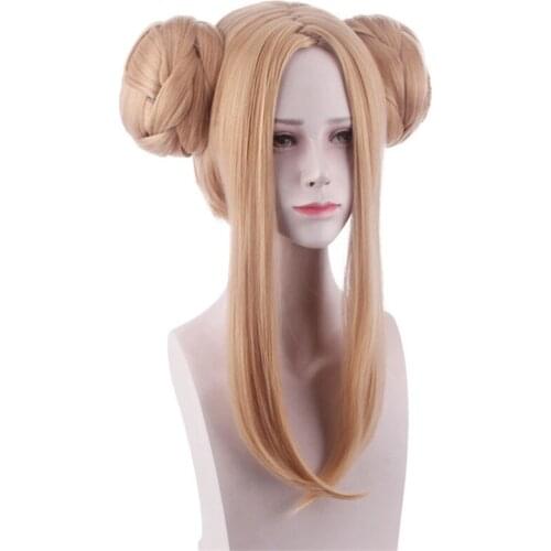 Cos Gift FGO Abigail Williams Wig Long Blended Linen Hair Wig Anime Game Fate/Grand Order Apocrypha Cosplay Hair Synthetic