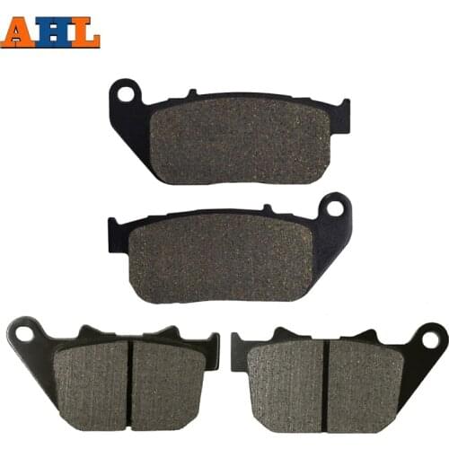 AHL Motorcycle Front Rear Brake Pad for Harley XL50 L883 Iron XL 883 Sportster Custom XL1200 XL 1200 XL1200V XL1200X Forty Eight