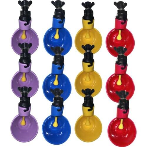 Plastic Chicken automatic Drinking Cups with screw Poultry Nipple Dinker for chicks quail pigeon Automatic Drinking Supplies