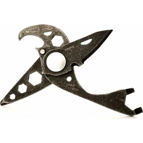 EDC portable mini pocket tool multi outdoor camping key ring outdoor survival tools kit with wrench opener screwdriver knife