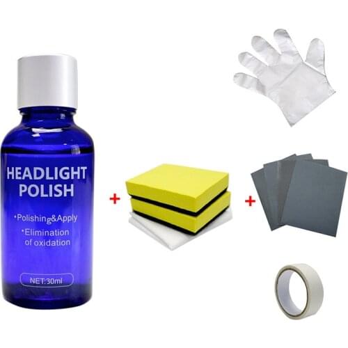 30ML Set Car Headlight Repair Coating Solution Repair Kit Oxidation Rearview Coating Headlight Polishing Anti-scratch Liquid