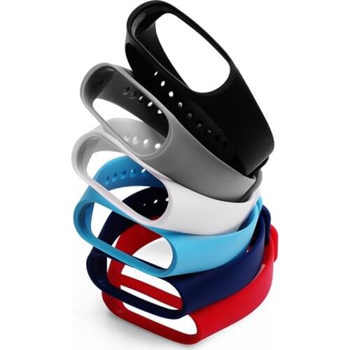 Strap For Xiaomi Mi Band 5 4 3 Silicone Wristband Bracelet Replacement For Xiaomi Band 4 MiBand 5 4 3 Wrist Color TPU Strap
