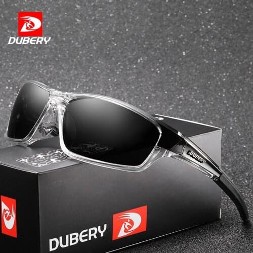 DUBERY High Quality Sports Polarized Sunglasses Men 2020 Safety Sun Glasses Women Outdoor Italy Design Gafas de sol With Box