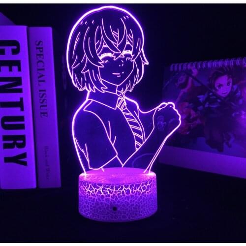 Anime Tokyo Revengers Hinata LED Light for Birthday Gift Child Bedroom Decoration Night Light Room Table 3D Lamp Tokyo Revengers