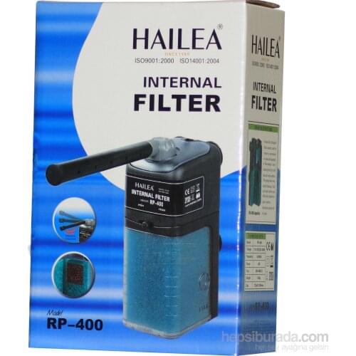 Hailea Rp 400 Internal Filter Internal Filter for 100 Lt Aquarium Power: 6 W Flow: 200-400L/h Dimensions: 86x63x185 mm