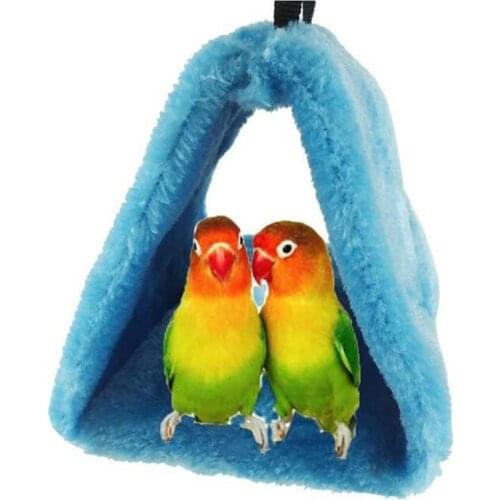 Winter Sleep Parrot Nest Pet Bird Pad Bunk Parrot Parakeet Budgie Warm Hammock Cage Hut Tent Bed Hanging Cave Plush Animal Cage