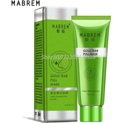 MABREM Gold Blackhead Mask Remove Stains Shrink Pore Improve Rough Skin Acne Depth Replenishment Moisturizing Oil-control 40g