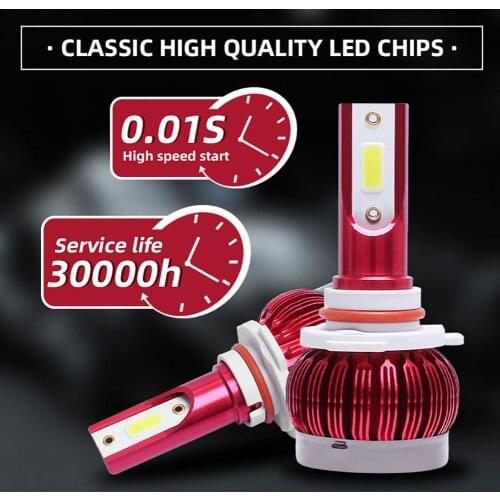 1 Pair H1/H4/H7/H11/9005/9006 Car LED Headlight Driving Fog Light Lamp Bulbs