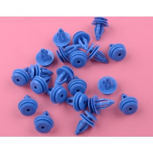20Pcs Wheel Moulding Trim Fixing Clips Blue Plastic Fit For Land Rover Range Rover Evoque