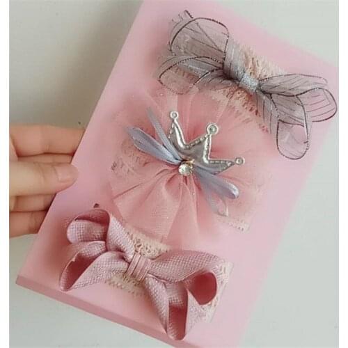 3Pcs Baby Girl Elastic Flower Headband Rubber Children Baby Nice Hair Rubber Headwear Skinny Stretchy Bowknot Flower Hair Band
