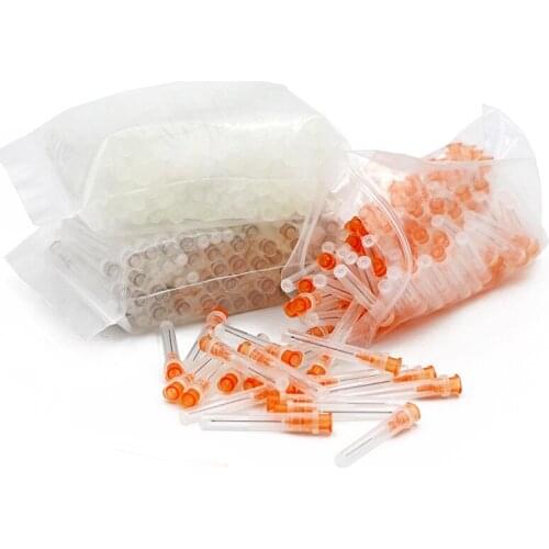 300/400/500pcs Dental Endo Irrigation needle tip End-Closed Side Hole 0.3/0.4/0.5mm Endo Syringe Oral Hygiene Care Material