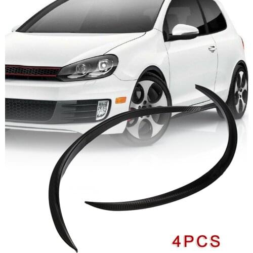 4pcs Car Wheel Eyebrow Arched Fender Flared Bar Protection Trim Universal High Quality 72x2.5cm Soft Rubber Auto Wheel Trim
