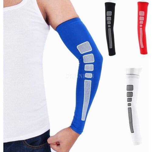 50Pcs/Lot New Sports Arm Sleeve Cycling Compression Arm Warmers Elbow Protector