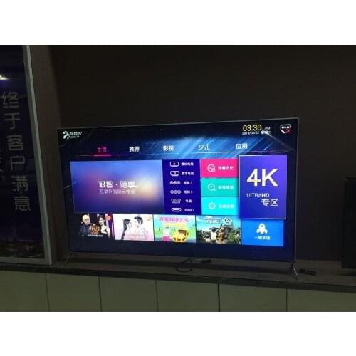 55 65 inch Ultra-thin metal frame enclosure Full HD Smart TV set wifi T2 led television TV