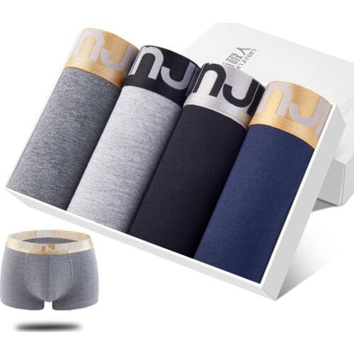 New Underwear Men Boxers Homme Male Underpants Boxer Brand Shorts Cueca Boxer Shorts Cozy Sexy Man Cotton Printing Panites L-3XL