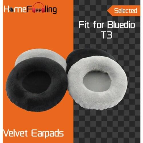 Homefeeling Earpads for Bluedio T3 Headphones Earpad Cushions Covers Velvet Ear Pad Replacement