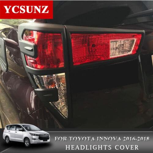 2016-2019 Tail Lights Cover For Toyota Ki Jang Innova 2016 2017 2018 2019 ABS Tail Lights Cover Parts For Toyota Innova Ycsunz
