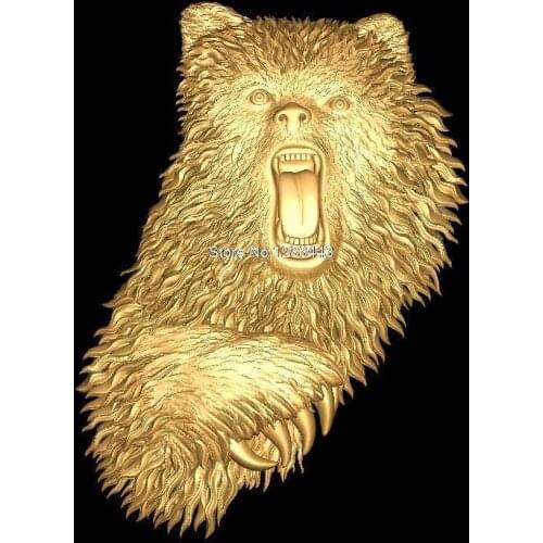 Medved 3d model STL relief for cnc STL format Medved 3d model for cnc stl relief artcam vectric aspire