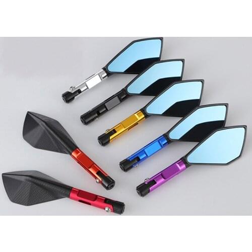 Motorcycle Rearview Mirror Modified Aluminum Rearview Mirror Rearview Mirror 21cm Length Fit 8mm 10mm 5 color