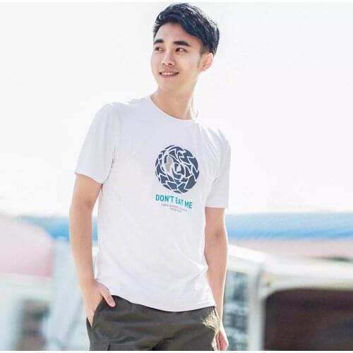 Xioami men fashion quick-drying sunscreen T-shirt printing Lightweight, breathable and comfortable Summer short sleeve