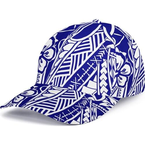 Men Comfortable Cap Cycling Running Baseball Hat Custom Samoan Tribal Print Breathable Quick-drying Climbing Running Sport Hats