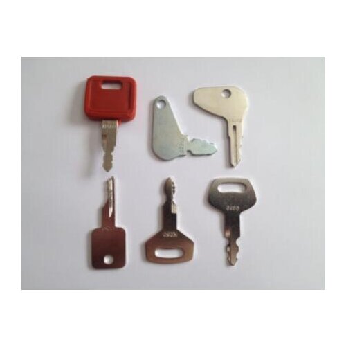 Set of (6) Case IH Bobcat Ingersol-Rand IR Linkbelt JCB Terex Equipment Keys