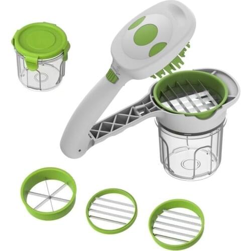 Nicer Quick Dicer Vegetable Cutter Set Stainless Steel Chopper Mandoline Slicer Carrot Potato Multifunctional Kitchen Tool