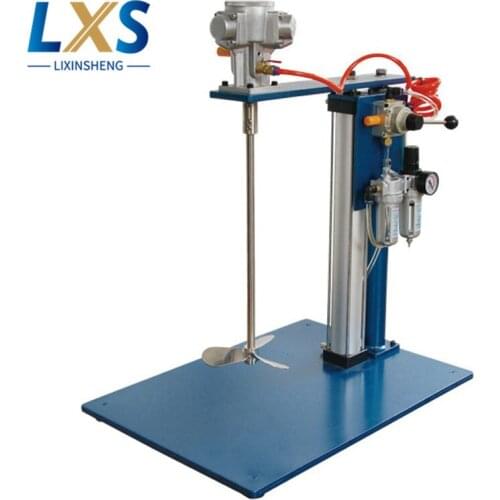 Stainless steel Desktop Pneumatic Lifting Mixer 0-900 RPM Revolving speed Printing Ink Mixer