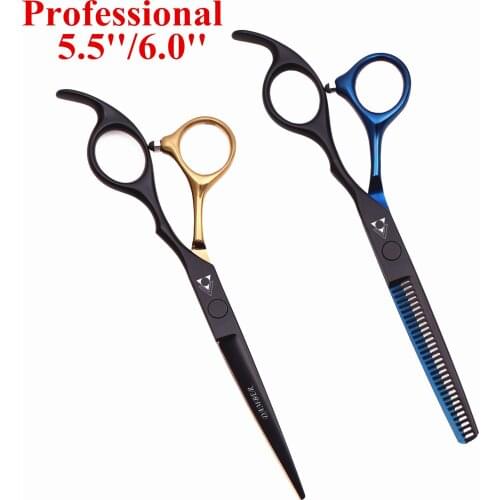 Hair Scissors 5.5 6.0 Professional Hairdressing Scissors Thinning Barber Scissor Set Hair Cutting Scissors 440C Japan Steel 888