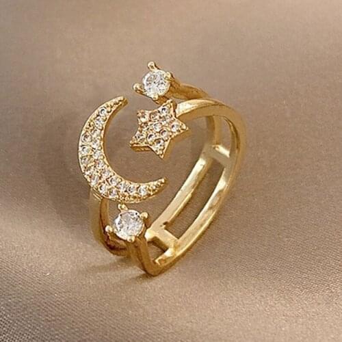 2021 New INS Gothic Piece Opening Rings for Woman Fashion Jewelry European and American Wedding Party Sexy Ring