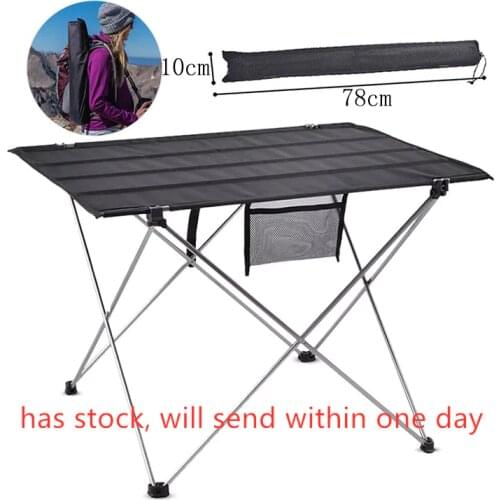 Portable Foldable Table Camping Outdoor Furniture Computer Bed Tables Picnic 6061 Aluminium Alloy Ultra Light Folding Desk