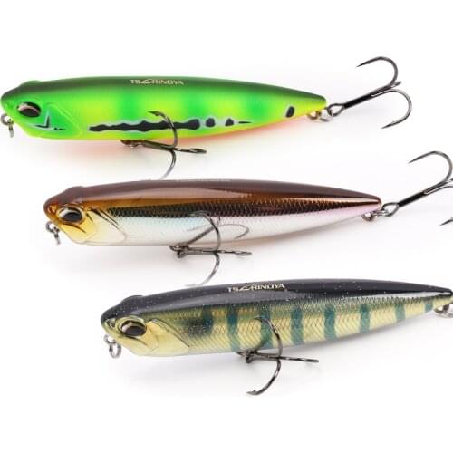 Trulinoya fishing lure floating pencil for sea fishing 2 sizes 10g 21g pencil lure Bait fishing tackle Sharp quality Hook model