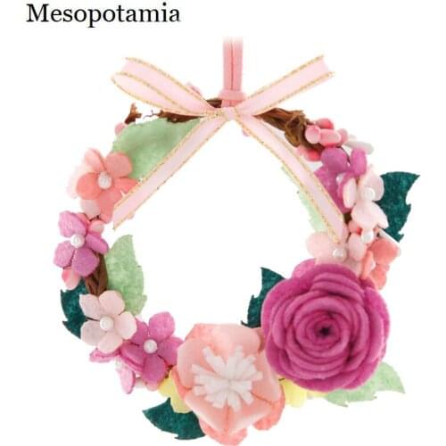 DIY Non-Woven Fabric Flower Roses Wreath Woollen Felt Non Woven Cloth New Material Package Party Flags Wedding Decoration Crafts