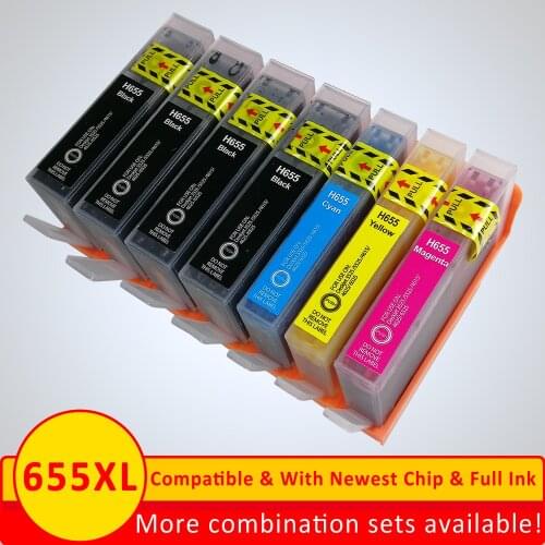 Xiangyu Compatible Ink Cartridge replacement for HP 655 for hp655 for HP deskjet 3525 5525 4615 4625 4525 6520 6525 6625 6600