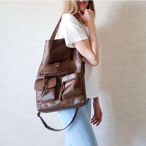 Women 's Large Capacity Bags Pu Leahter Shoulder Bags for Girls Female High Quality Casual Packet Lades' Shopping Crossbody Bags